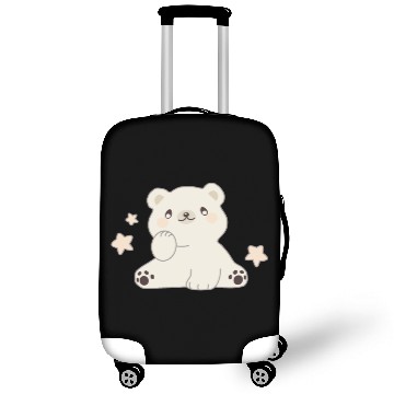 Discover Polar Bear Cute Teddy Bear With Stars Cute Animals Luggage Covers