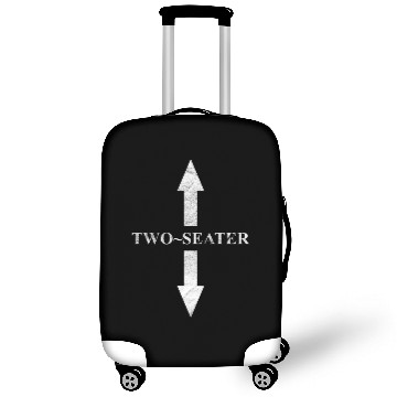 Discover Two Seater 2 Seater Arrow Naughty Dad Funny Gift Luggage Covers