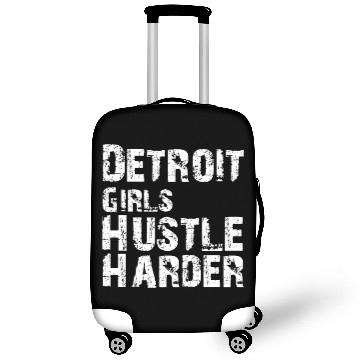 Discover Detroit Girls Hustle Harder Luggage Covers