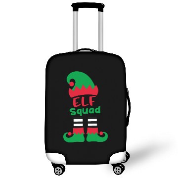 Discover Elf Squad Funny Christmas Holiday Elf Family Luggage Covers