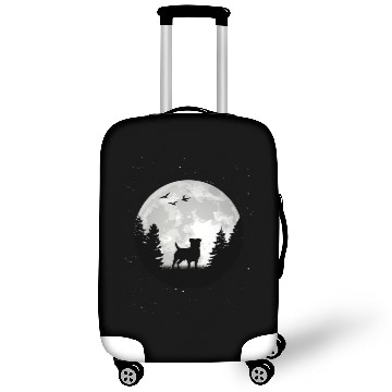 Discover German Hunting Terrier in front of Moon Hunting Do Luggage Covers
