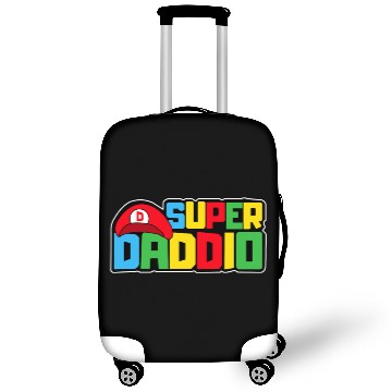 Discover Super Daddio Funny Video Gamer Dad Birthday Father Luggage Covers