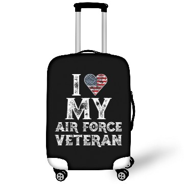 Discover I Love My Air Force Veteran Vintage Gift Luggage Covers