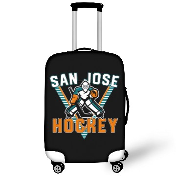 Discover Old School San Jose Hockey Retro 90S Gift Luggage Covers