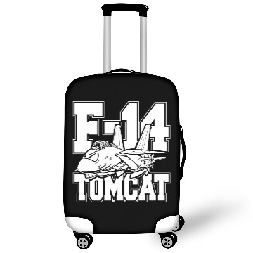 Discover F-14 Tomcat Classic Fighter Jet Aircraft Cartoon Luggage Covers