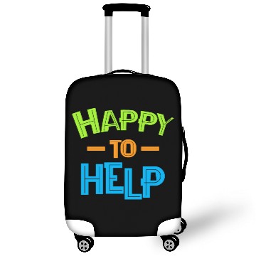 Discover Happy To Help Volunteer Volunteering Rescue Gift Luggage Covers