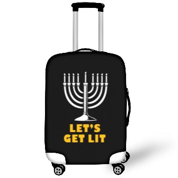 Discover Hanukkah Chanukkah Menorah Lets Get Lit Jewish Luggage Covers