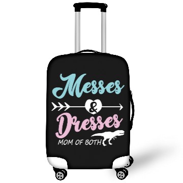 Discover Messes and dresses Luggage Covers mom of both funny gift