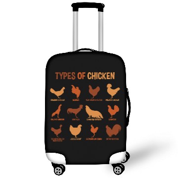 Discover Types of Chickens, Funny Chicken Lover Farmer Luggage Covers
