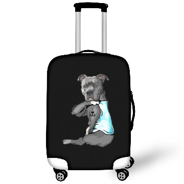 Discover Cute Pitbull I Love Dad Dog Lovers Fathers Day Luggage Covers
