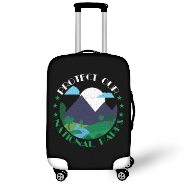 Discover Camp Lover Protect Our National Parks Mountain Nat Luggage Covers
