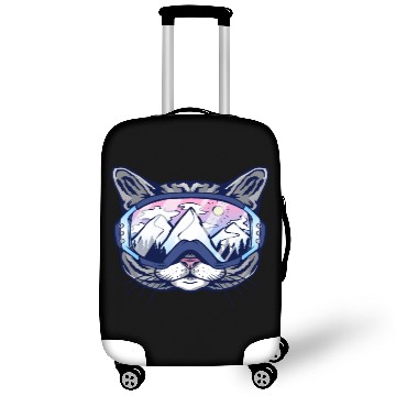 Discover Skiing cat cats snowboard Cat Cats to ski goggles Hawaiians Luggage Covers