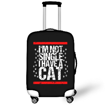 Discover Single solo woman cat gift idea Valentine's Day Luggage Covers