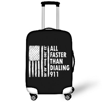 Discover 22 380 9mm 40 45 all faster than dialing 911 Luggage Covers