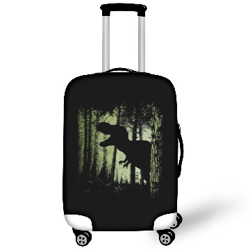 Discover T-Rex Shadow in Twilight Forest Tyrannosaurus Luggage Covers