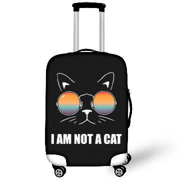Discover Funny Cat Meme "I am not a Cat", Judge, Court Luggage Covers