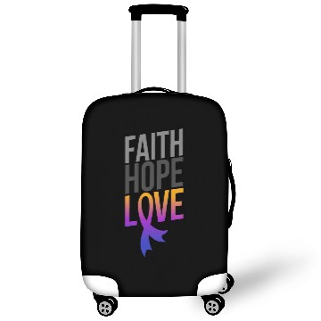 Discover Faith Hope Love | Bladder Cancer Awareness Luggage Covers