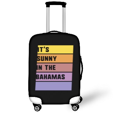 Discover It's Sunny In The Bahamas Luggage Covers, Family Vacation