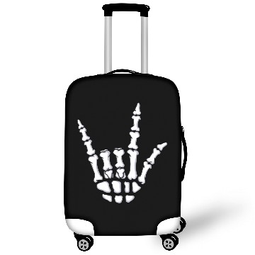 Discover I Love You Sign Language Gift Skeleton Hand Hallow Luggage Covers