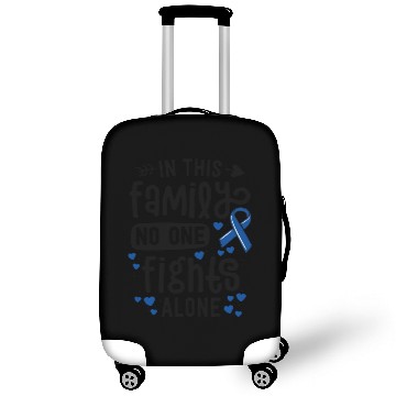 Discover In This Family No One Fights Alone Colon Cancer Luggage Covers