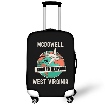 Discover McDowell West Virginia Born to Explore Travel Love Luggage Covers