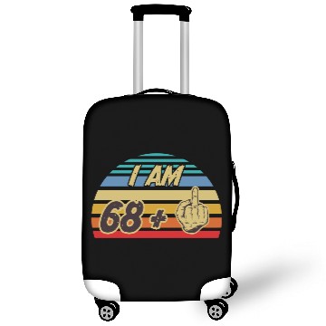 Discover I Am 68 Plus Middle Finger Funny 69Th Birthday Gif Luggage Covers
