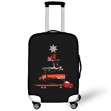 Discover 18 Wheeler Christmas Tree Truck Driver Christmas D Luggage Covers