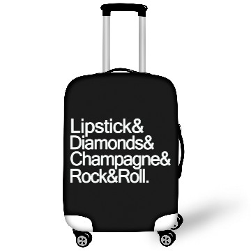 Discover Lipstick Diamonds Champagne Rock And Roll Funny bi Luggage Covers