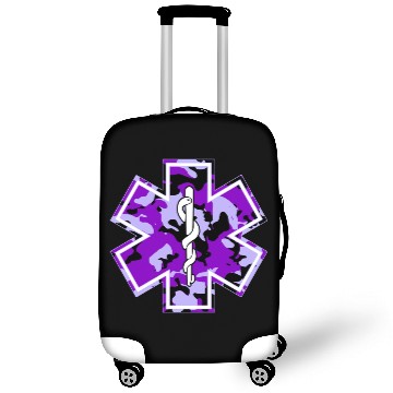 Discover Camouflage Emt Ems Purple Camo Emt Gift Luggage Covers