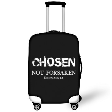 Discover Christian Design Chosen not Forsaken Eroded Font Luggage Covers