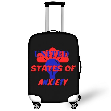 Discover United States of Anxiety lightbulb Luggage Covers