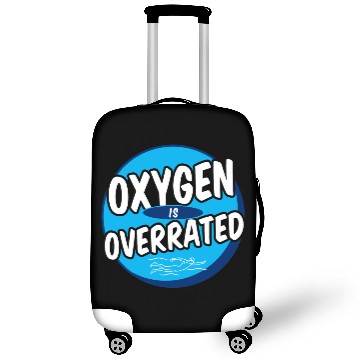 Discover Oxygen Is Overrated Funny Swimming Swimmer Swim Luggage Covers
