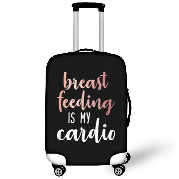 Discover Breastfeeding is my Cardio Rose Gold Print Luggage Covers