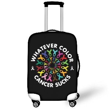 Discover Whatever Color Cancer Sucks Gift For Men Women Sur Luggage Covers