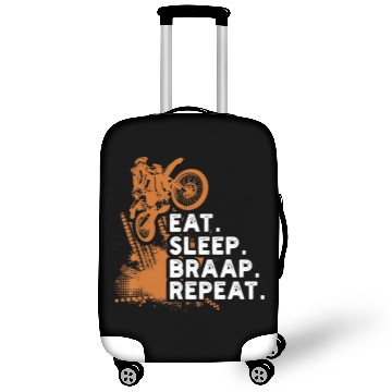 Discover Eat Sleep Braap Repeat Funny Dirt Bike Luggage Covers