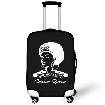 Discover Cancer Zodiac Birthday Queen, Afro Birth Queen Luggage Covers