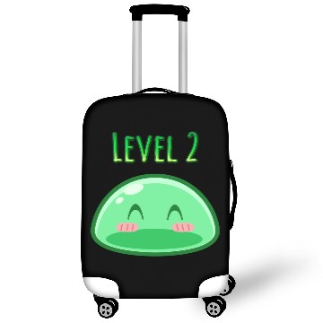 Discover Cute Green Dungeon Slime Monster Weird Anime Luggage Covers