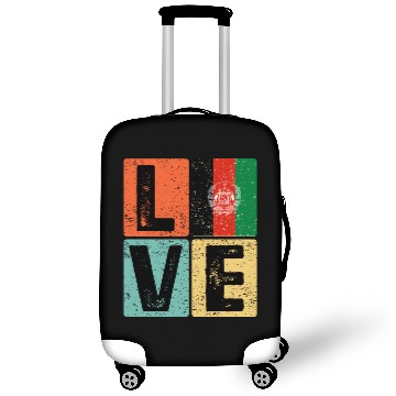 Discover I Love Afghanistan Flag for Afghan Pride Luggage Covers