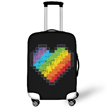 Discover Lgbt Pride Gaymer Pixel Art Heart Luggage Covers