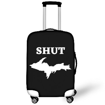 Discover Shut U.P., Upper Peninsula of Michigan Yooper 906 Luggage Covers