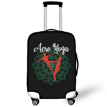 Discover Acro Yoga Asana Meditation Buddhism Nirvana Gift Luggage Covers