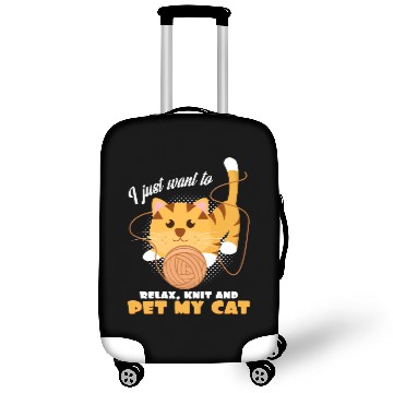 Discover My cat and her ball of wool wool gifts Luggage Covers