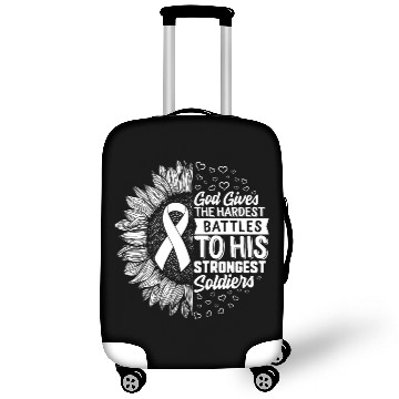 Discover Lung Cancer Awareness Luggage Covers, God Gives the