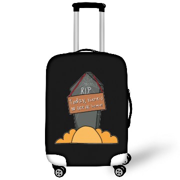 Discover Gravestone Sign There is no one at home Halloween Luggage Covers