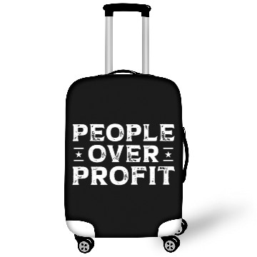 Discover People Over Profit Union Laborer Labor Day Worker Luggage Covers