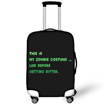 Discover Funny Halloween - This is my zombie costume Luggage Covers