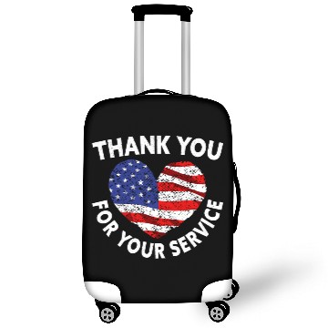 Discover Thank You For Your Service USA Flag Veterans Day Luggage Covers