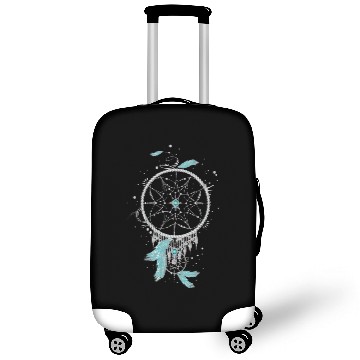 Discover filigree ethno dream catcher made of silver colors Luggage Covers