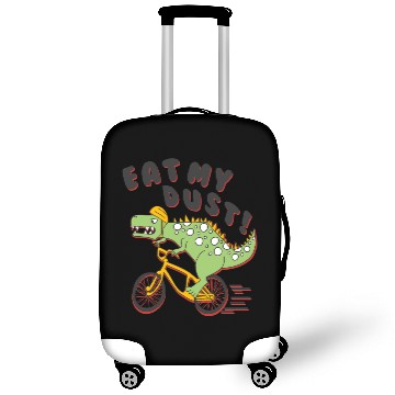 Discover Eat My Dust Tyrannosaurus rex Riding Bicycle Luggage Covers