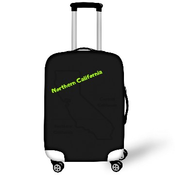 Discover True Northern California Boundary Lines Funny Joke Luggage Covers